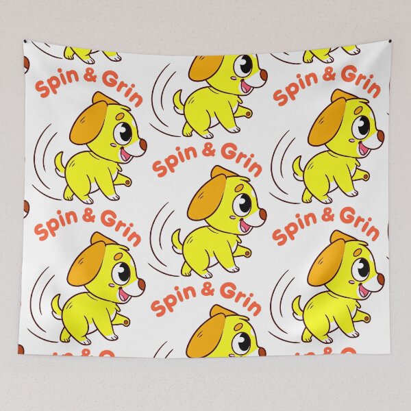 Item preview, Spin & Grin – Adorable Cartoon Puppy Wagging with Joy designed and sold by Taans-Creation.