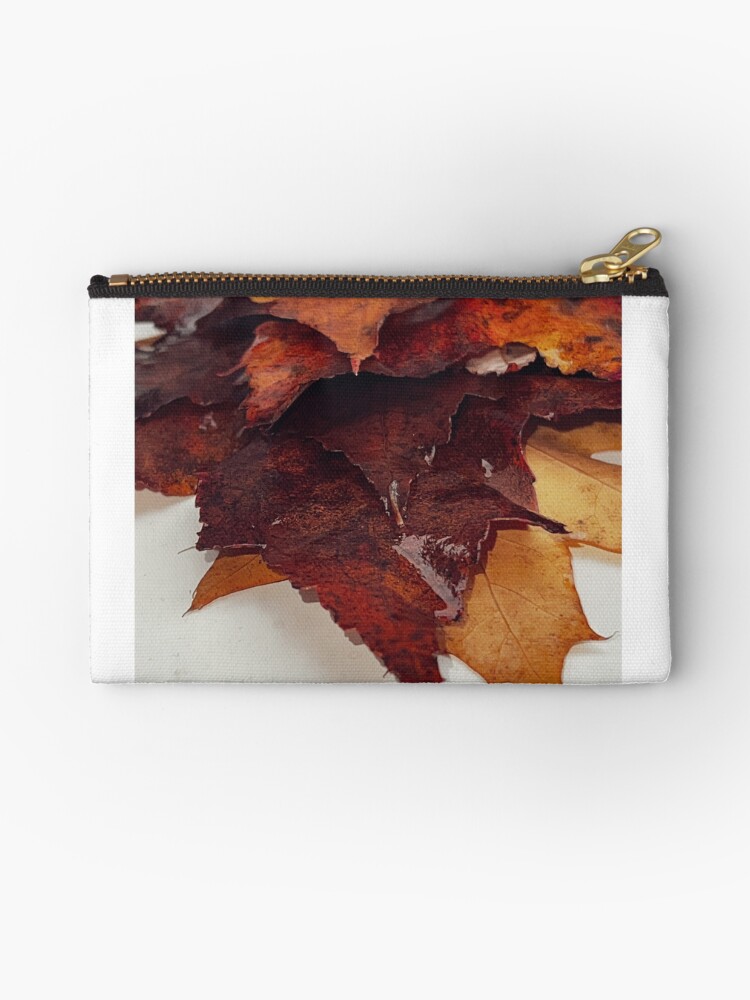 Thumbnail 1 of 4, Zipper Pouch, Fallen, Fall leaves. designed and sold by WindowofArt.