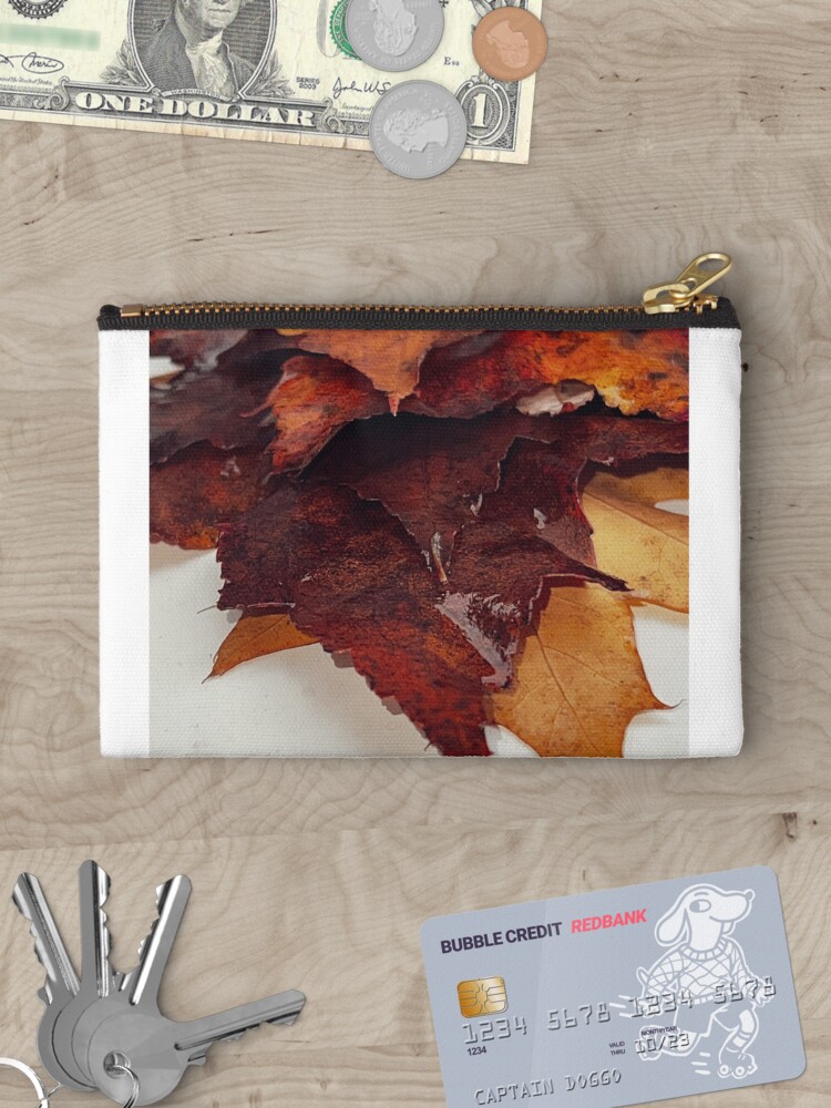 Thumbnail 3 of 4, Zipper Pouch, Fallen, Fall leaves. designed and sold by WindowofArt.