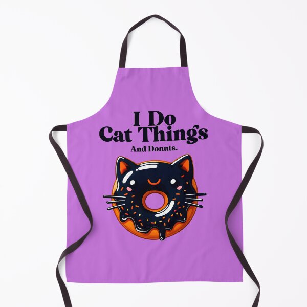 Item preview, Black Glazed Donut Cat – Cute Kawaii Dessert Kitty designed and sold by FalconLifeStore.