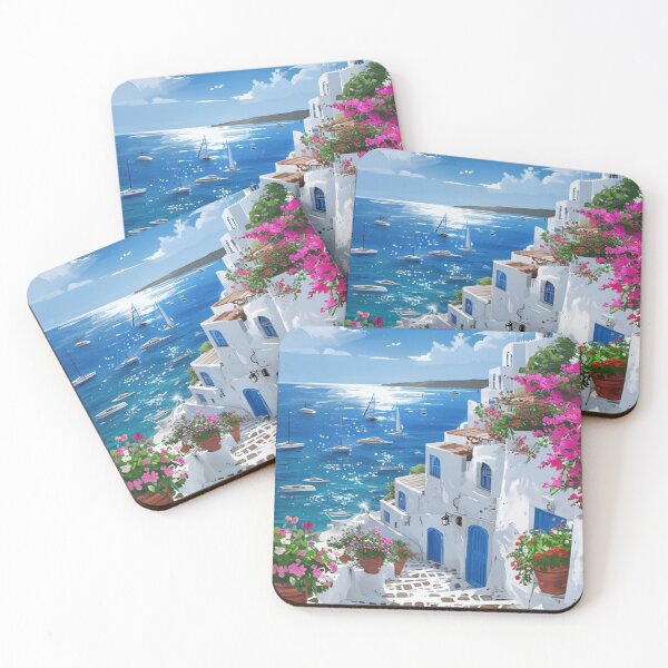 Item preview, Mediterranean Coastal Village  designed and sold by Aise06.