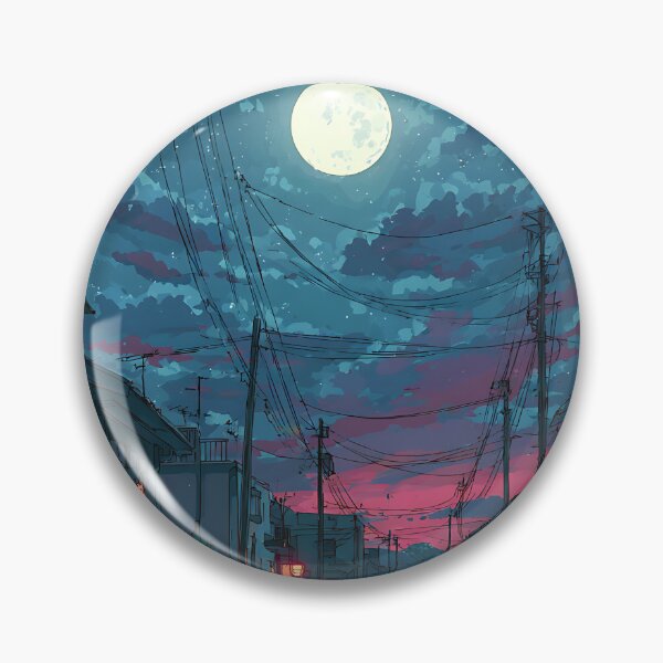 Item preview, Arte de fondo de anime Serene Lofi designed and sold by bapupa.