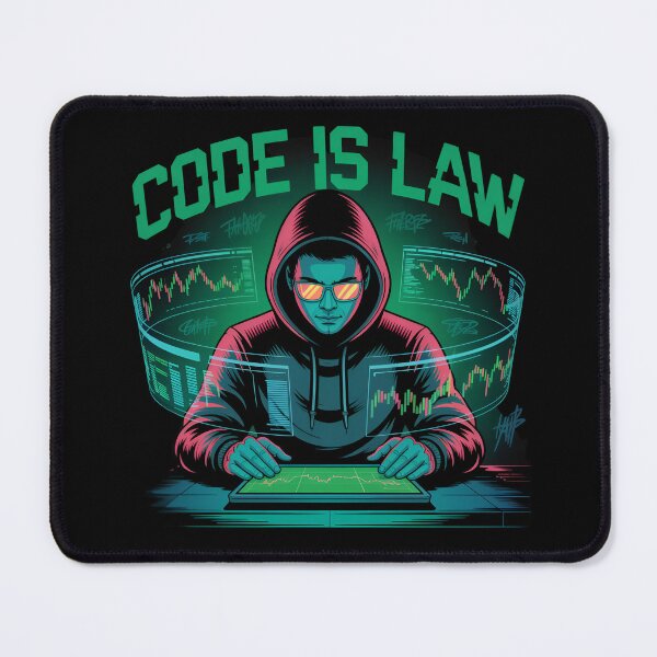 Item preview, Code is Law - Algorithmic Trading Futurism Design designed and sold by martindesignden.