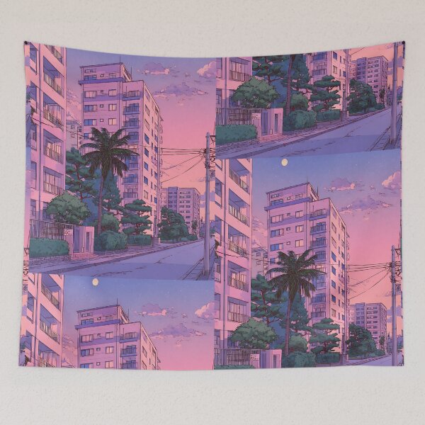 Item preview, Retro Lofi Anime Background Art designed and sold by bapupa.