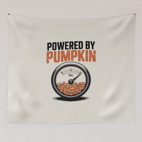 Item preview, Powered by Pumpkin - Fun Fall Fuel Design designed and sold by Jollys-ArtShop.