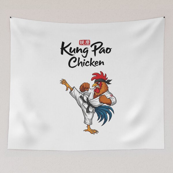 Item preview, Kung Pao Chicken, Rooster, Kung Fu, Chicken, confidence, Funnyfits70, retro, vintage, meme, funny, humor designed and sold by FunnyFits70.