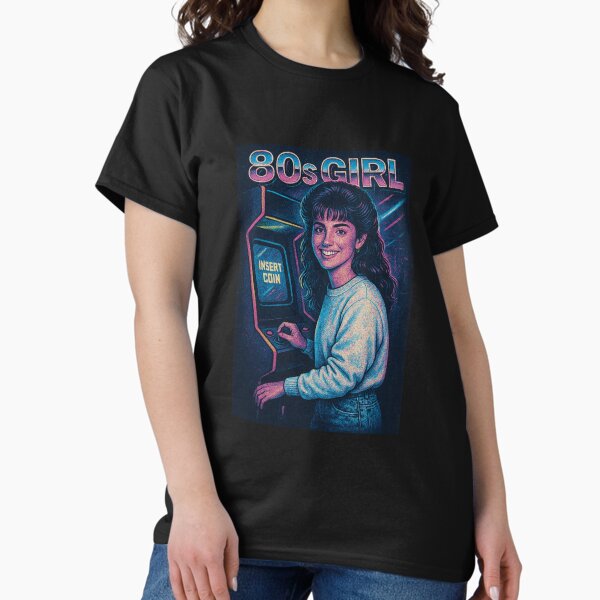 Item preview, "80s Girl" Retro Throwback designed and sold by CleverCulture.