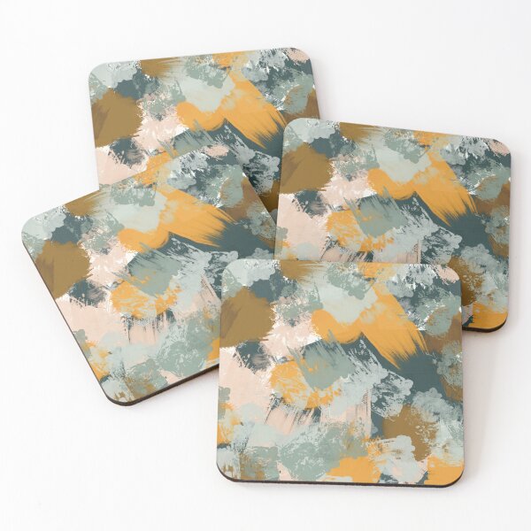 Item preview, Mustard & Teal Flow designed and sold by jyotikadesigns.