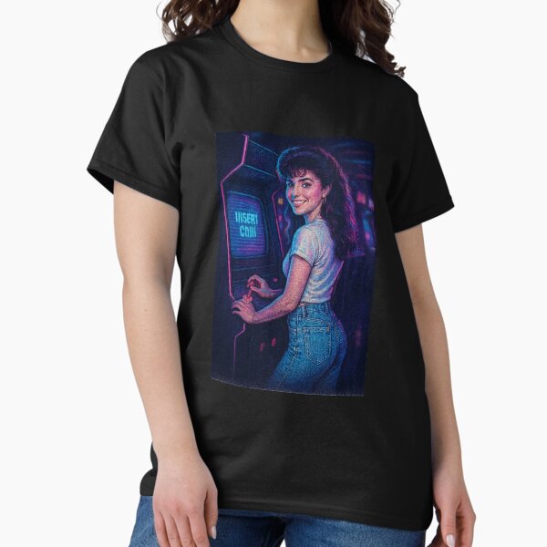 Item preview, "80s Girl" Retro Throwback designed and sold by CleverCulture.