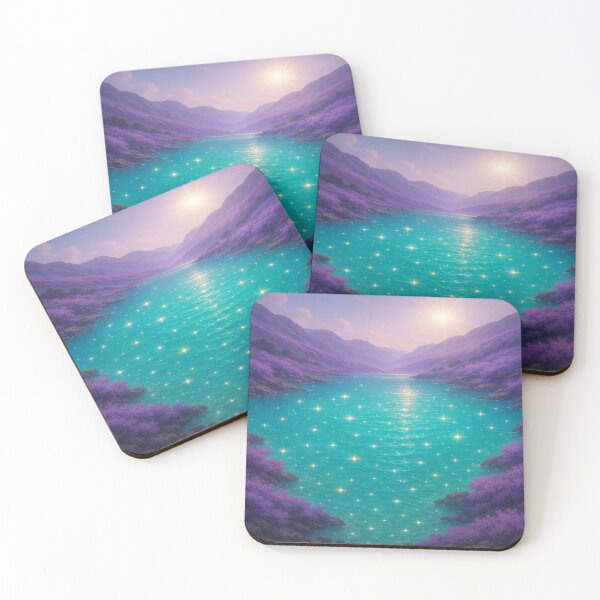 Item preview, Crystal Lake in a Magical Valley designed and sold by Enchanting Art Vista.