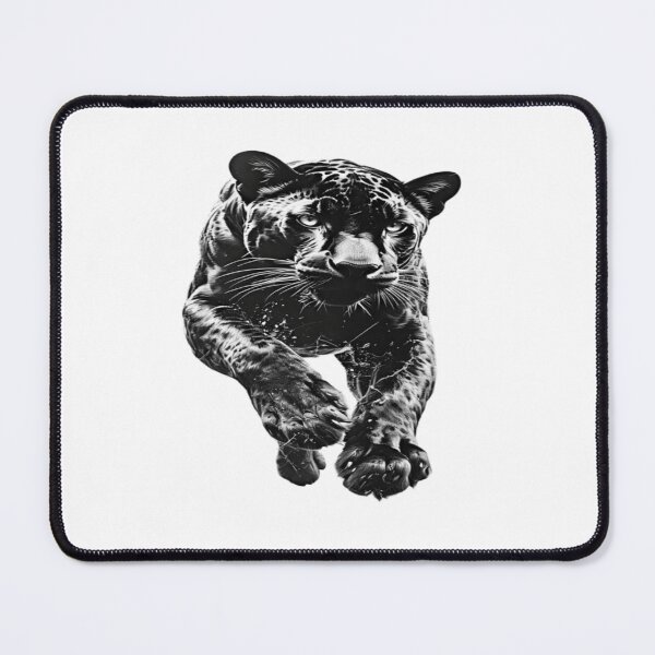 Item preview, Monochrome panther Leaping. designed and sold by Uday24.