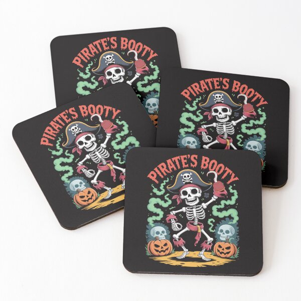 Item preview, Pirate’s Booty Funny Skeleton Halloween Pirate Costume Shirt designed and sold by DigitalArtByNow.