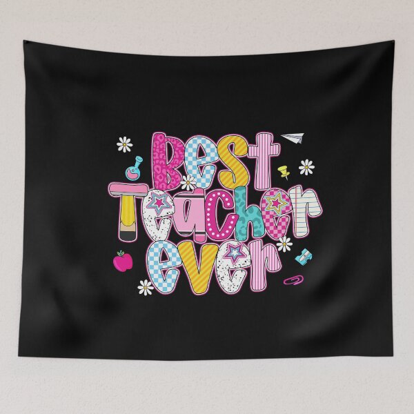 Item preview, Best Teacher Ever Preppy Style Back To School designed and sold by artcultreone.