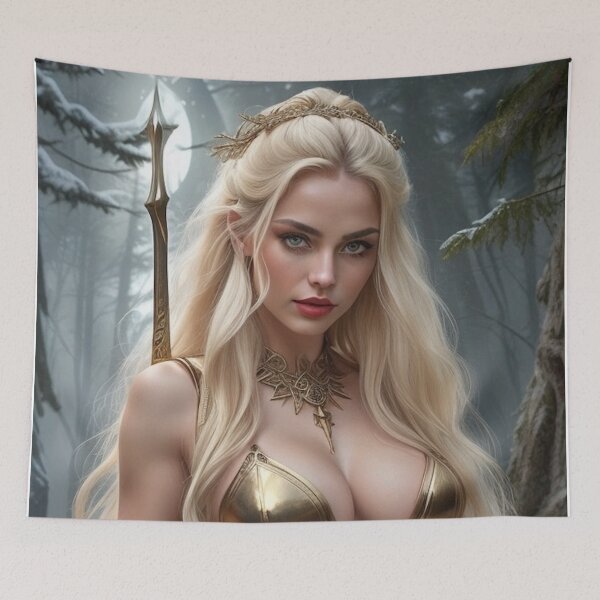 Item preview, Freyja the Valkyrie | Norse Goddess Warrior Art designed and sold by MissSaylor.