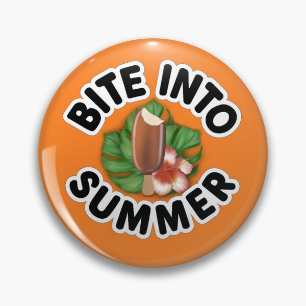 Item preview, Tropical design featuring a bitten chocolate ice cream, monstera leaves, and hibiscus flowers, along with the text “Bite Into Summer.” designed and sold by Martapp.