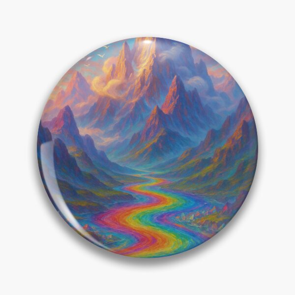 Item preview, Fantasy Mountain Landscape designed and sold by Enchanting Art Vista.