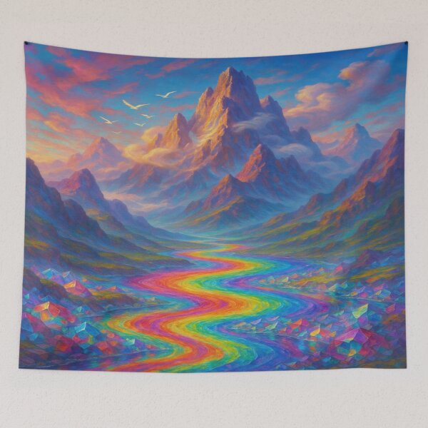Item preview, Fantasy Mountain Landscape designed and sold by Enchanting Art Vista.