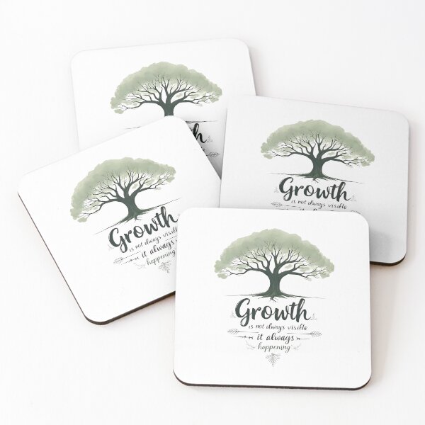 Item preview, Growth is not always visible, but it’s always happening. Affirmation designed and sold by FlowCreate.
