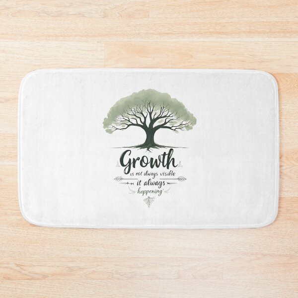 Item preview, Growth is not always visible, but it’s always happening. Affirmation designed and sold by FlowCreate.