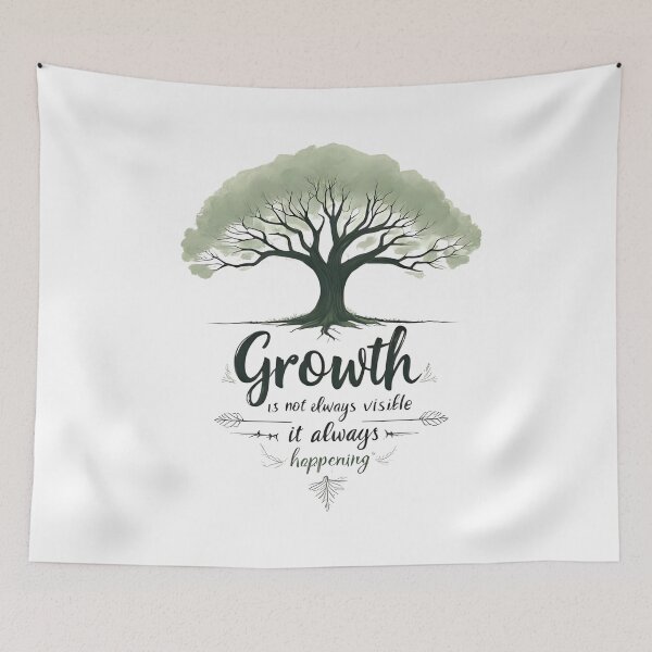 Item preview, Growth is not always visible, but it’s always happening. Affirmation designed and sold by FlowCreate.