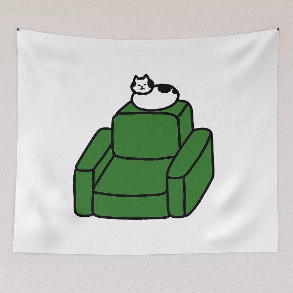 Item preview, a Cat on the sofa designed and sold by superbaechoo.