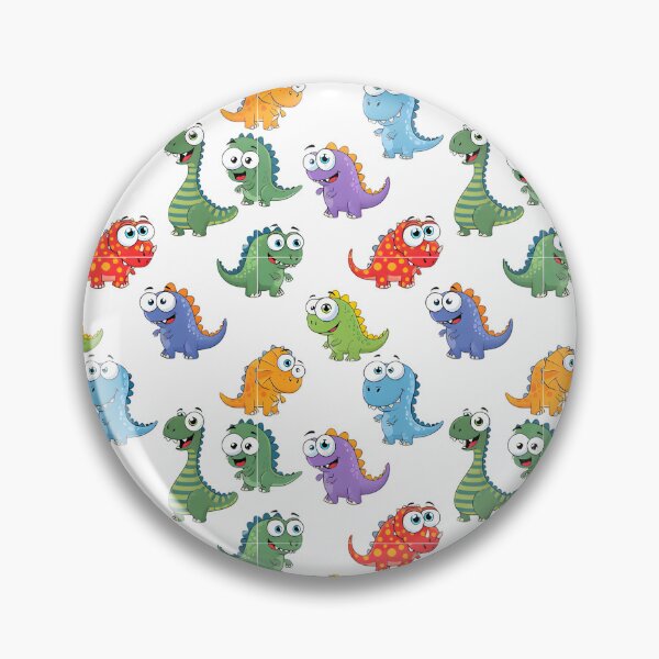 Item preview, Funny Cartoon Dinosaurs Seamless Pattern designed and sold by SammerDesign.