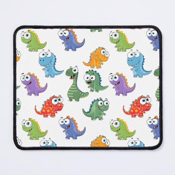 Item preview, Funny Cartoon Dinosaurs Seamless Pattern designed and sold by SammerDesign.