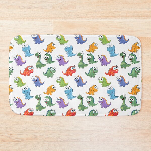 Item preview, Funny Cartoon Dinosaurs Seamless Pattern designed and sold by SammerDesign.