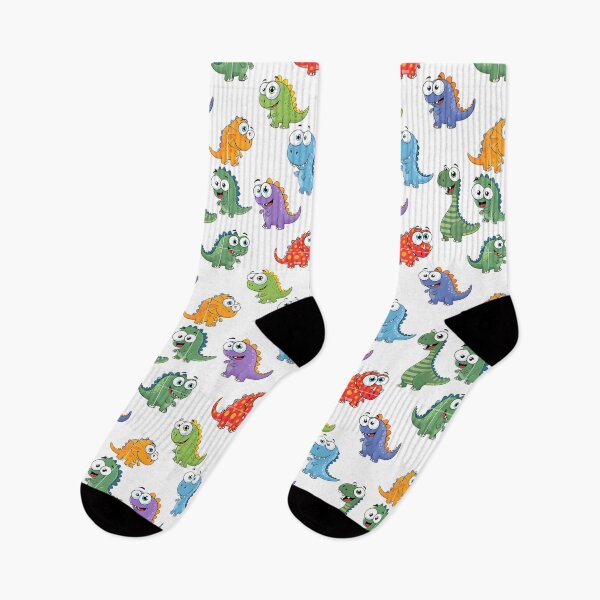 Item preview, Funny Cartoon Dinosaurs Seamless Pattern designed and sold by SammerDesign.