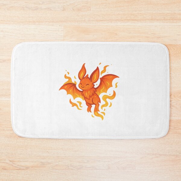 Item preview, Fire Elemental Bat – Cute Flame Spirit Creature designed and sold by ElementalBeast1.