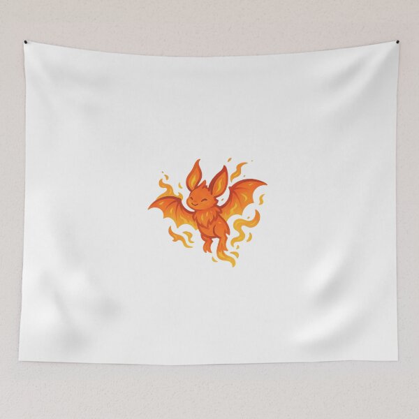 Item preview, Fire Elemental Bat – Cute Flame Spirit Creature designed and sold by ElementalBeast1.