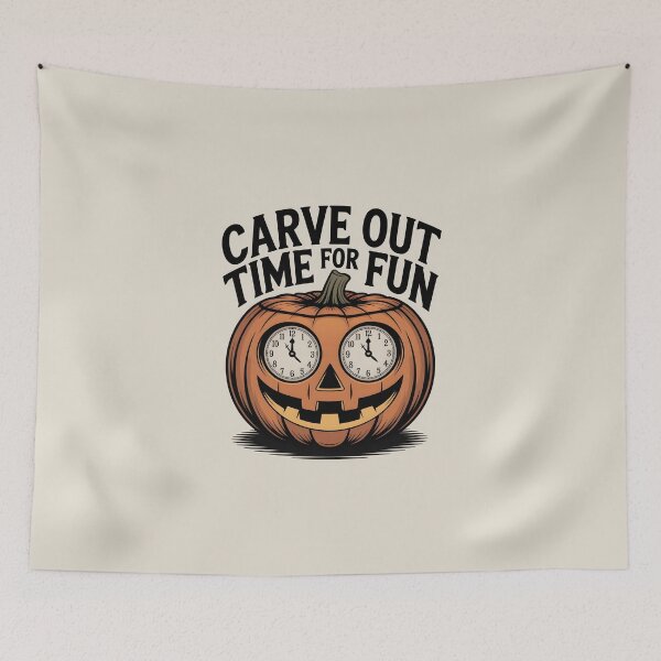 Item preview, Carve Out Time for Fun - Playful Halloween Fall Design designed and sold by Jollys-ArtShop.