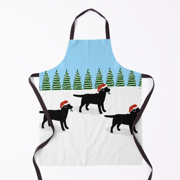 Item preview, Black Labrador Trio Christmas Snowfield designed and sold by HappyLabradors.