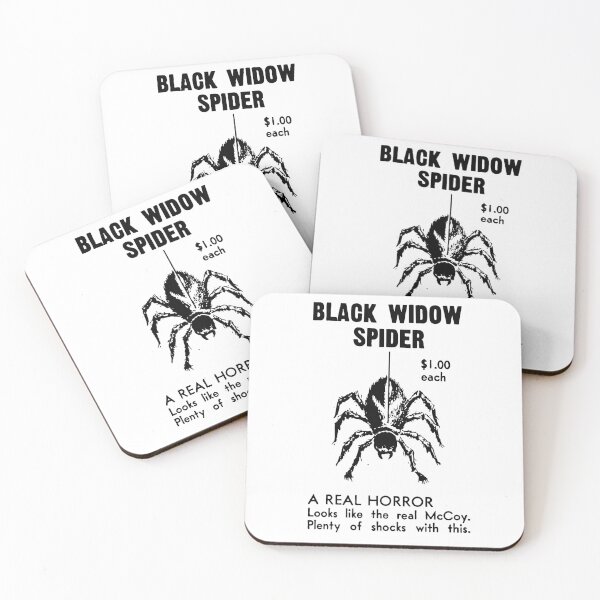 Item preview, Black Widow Spider – A Real Horror (Vintage Gag Toy Ad) designed and sold by ChickenFund.
