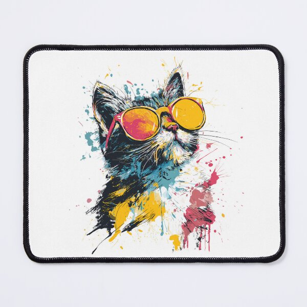 Item preview, Cool Cat in Sunglasses | Color Splash Street Art Styl designed and sold by MiraCatMiraCle.