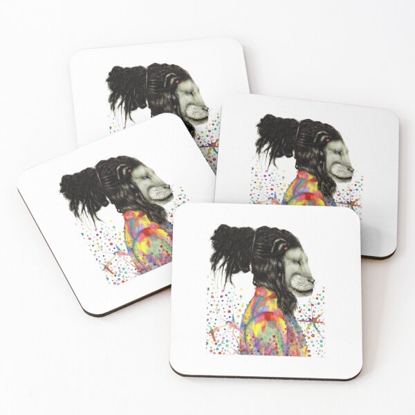 Item preview, lion profile with dreadlocks  designed and sold by Liorliv.