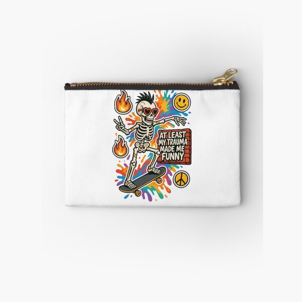 Item preview, At Least My Trauma Made Me Funny, Mental Health, PTSD, Sarcastic Anxiety, Funny Skeleton, Gift For LGBT designed and sold by Orvista.