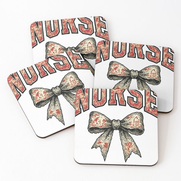 Item preview, Halloween Nurse Scary Coquette Bow designed and sold by KitonicTees.