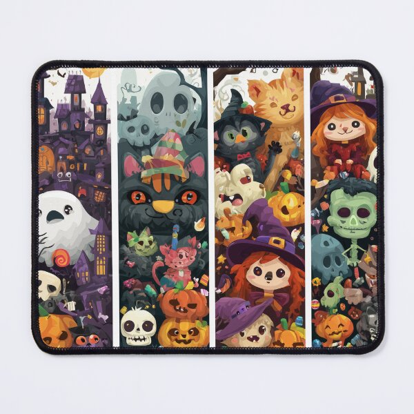 Item preview, Halloween Window Panel Mural – Cute Creepy designed and sold by SantiLab.