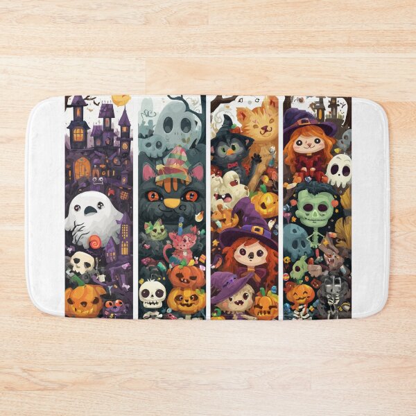 Item preview, Halloween Window Panel Mural – Cute Creepy designed and sold by SantiLab.