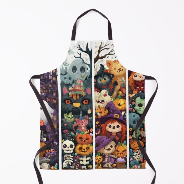 Item preview, Halloween Window Panel Mural – Cute Creepy designed and sold by SantiLab.