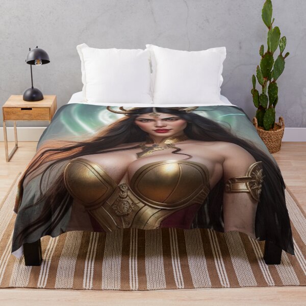 Item preview, Divine Warrior Queen | Mythology Fantasy Art Print designed and sold by MissSaylor.