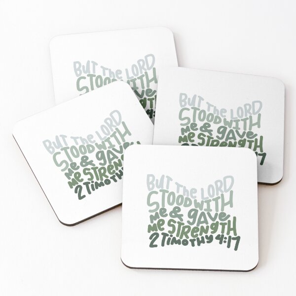 Item preview, But the Lord Stood with Me and Gave Me Strength – 2 Timothy 4:17 Christian Bible Verse designed and sold by Alibijaban.