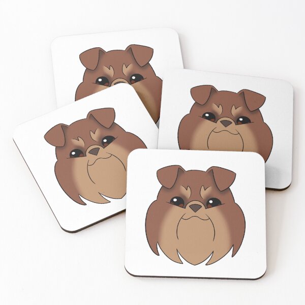 Item preview, Brown Brussels Griffon Light Brown Snout Brows designed and sold by OliRoseArt.