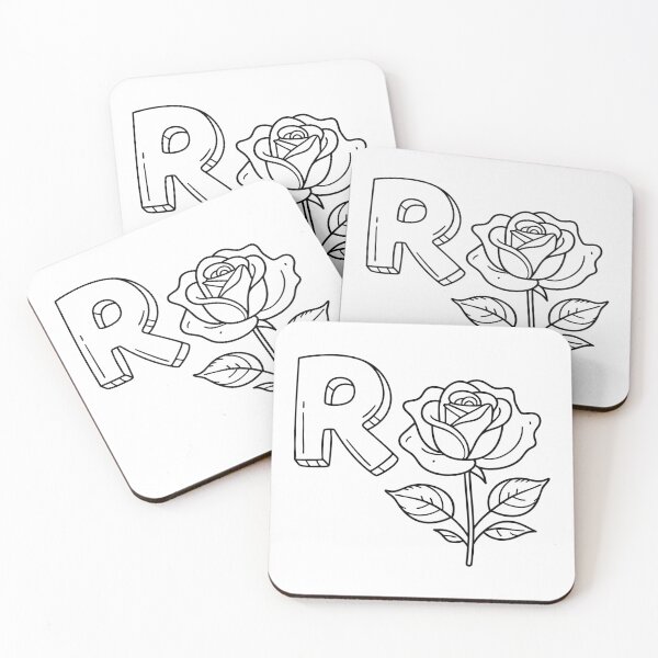 Item preview, An Illustration of letter R stand for Rose designed and sold by rasagamastore.