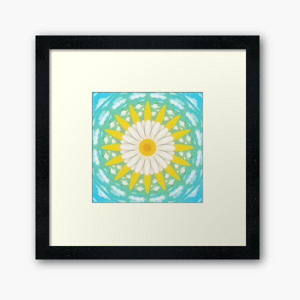 Sunflower Shining on a Sunny Day by Sarnia de la Mare Framed Art Print