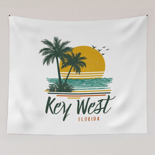 Item preview, A Vintage Illustration of Key West - Florida - US  designed and sold by GoodOldVintage.