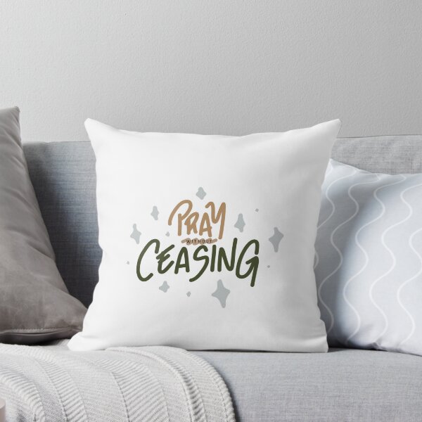Item preview, Pray Without Ceasing – 1 Thessalonians 5:17 Christian Bible Verse designed and sold by Alibijaban.