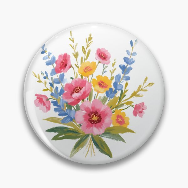 Item preview, Elegant Floral Oil Painting – Vintage Botanical Art Print designed and sold by Pixel--Threads.