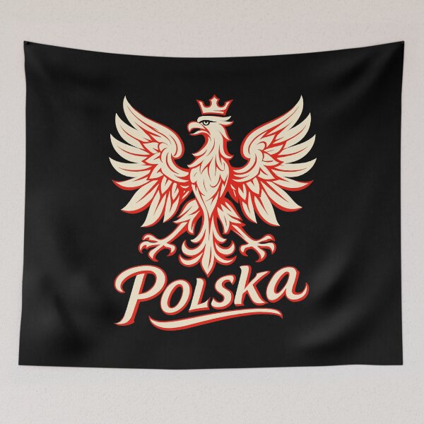 Item preview, Poland Polska Eagle Flag Flag Graphic Gift designed and sold by Pineapple-Tree.
